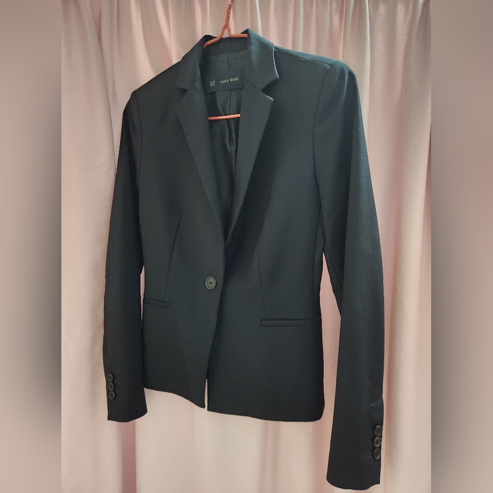 Zara Basic Black Blazer - image 2